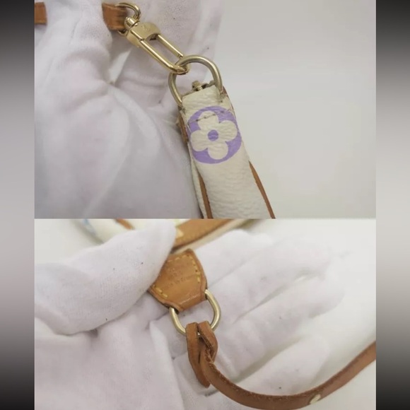 LOUIS VUITTON Murakami Pochette Accessoires Bag White Vintage Y2K RARE - Picture 11 of 16